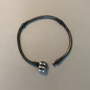 Oxidized Pandora charm bracelet